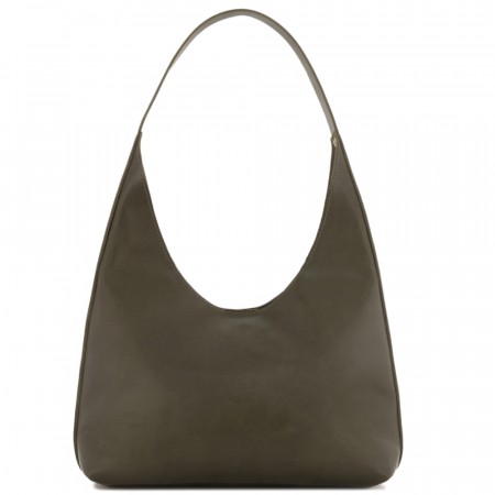 Женская кожаная сумка-шоппер "Ямайка" (хаки сиама) 