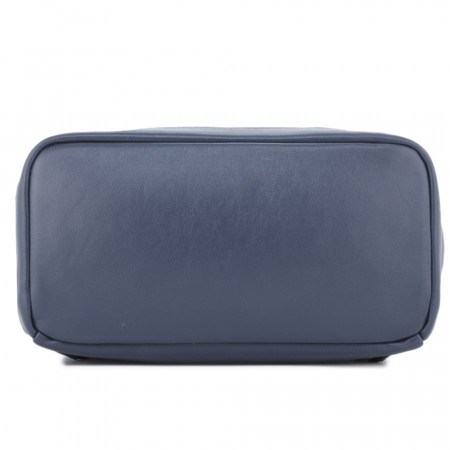 Кожаный рюкзак "Молибден" (синий)