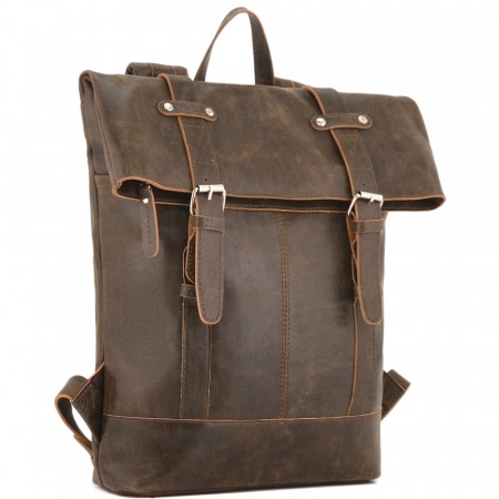 Кожаный рюкзак "Бэнжамин" (коричневая наппа)