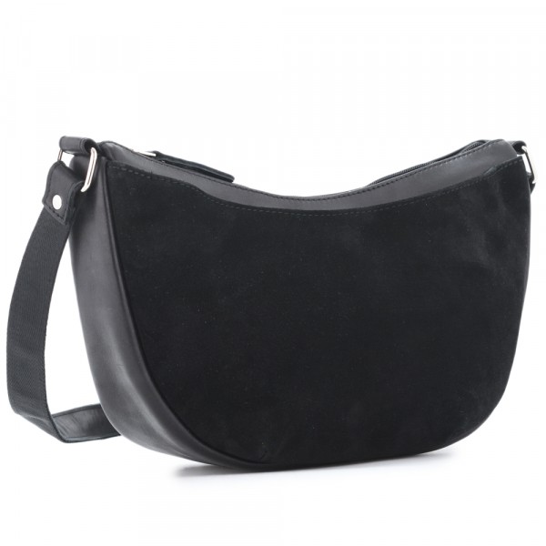 Женская кожаная сумка "Ладога" (черная). фото 1