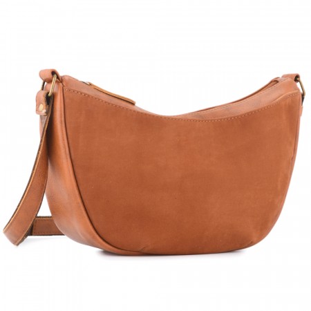 Женская кожаная сумка "Ладога" (рыжая)