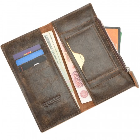 Кожаное портмоне "Арни" (коричневая наппа)