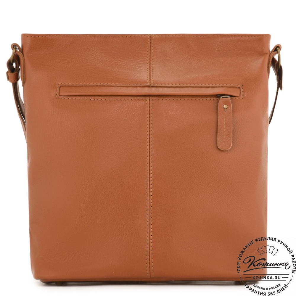 Женская кожаная сумка "Долорес" (рыжий)