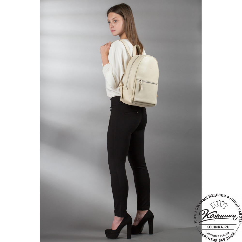  Женский кожаный рюкзак "Джессика" (темно-коричневый антик)