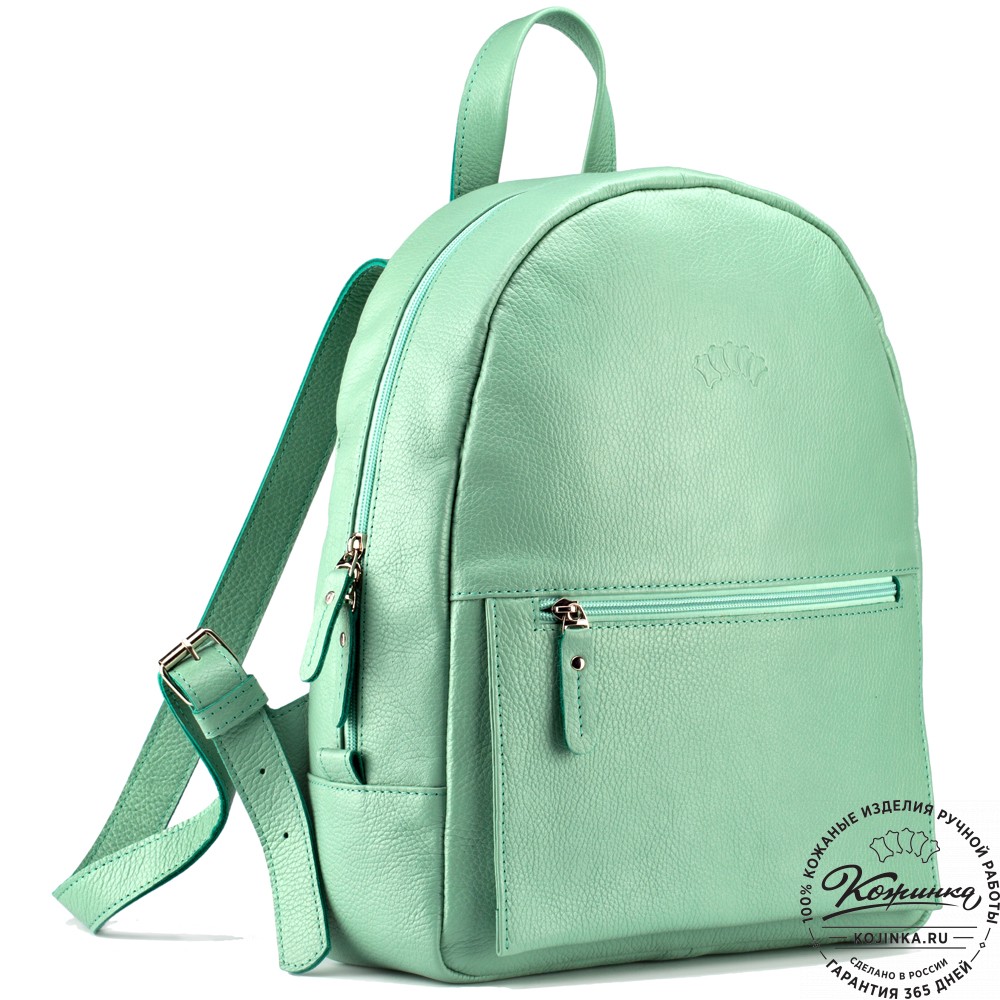 Кожаный рюкзак "Джессика" (мятный)