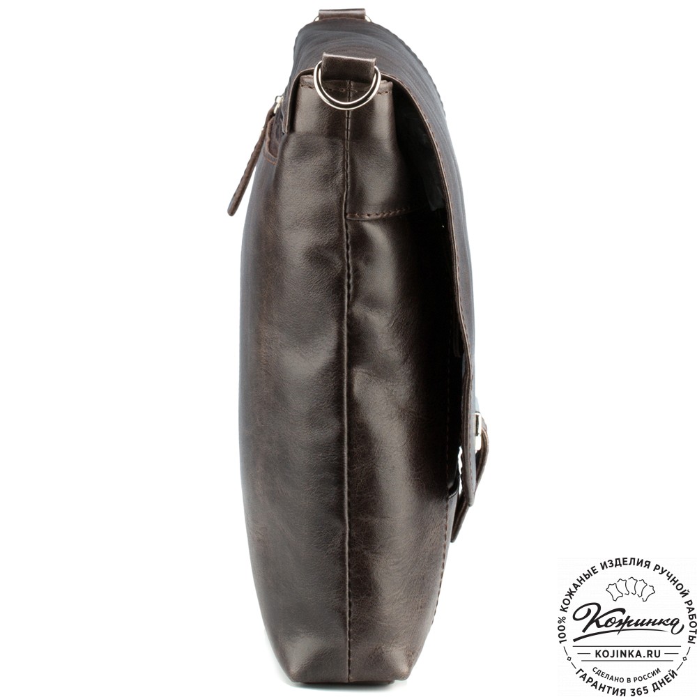 Кожаная сумка "Дуглас" (тёмно-коричневый антик)