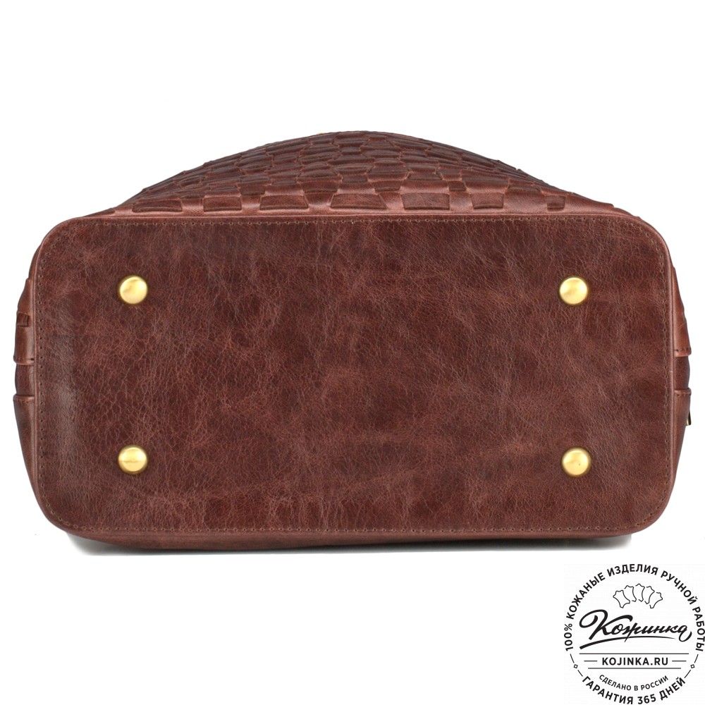 Женский кожаный рюкзак "Фелиция" (коричневый антик)