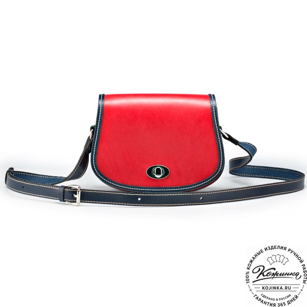 Женская кожаная сумка "Вивьен" (красная)