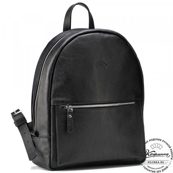 Кожаный рюкзак "Джессика" (чёрный). фото 1