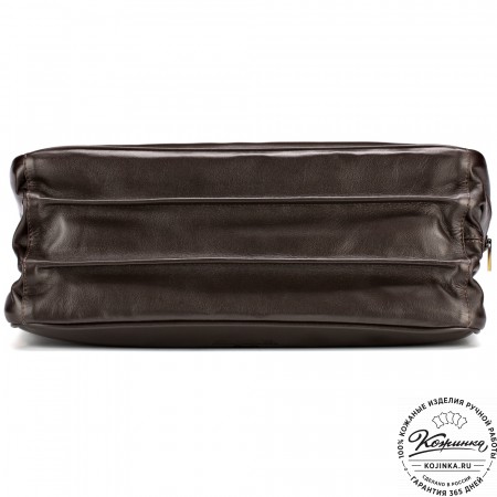 Кожаный портфель "Саймон" (тёмно-коричневый)