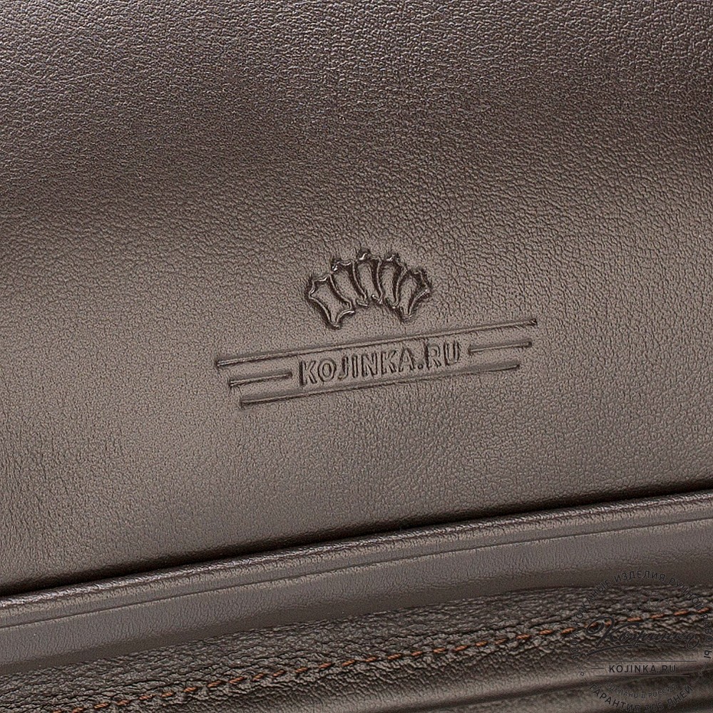 Кожаный портфель "Саймон" (тёмно-коричневый)