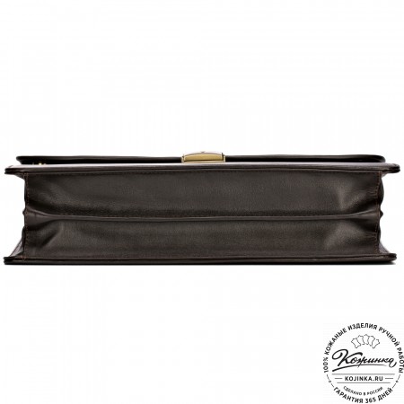 Кожаный портфель "Брест" (тёмно-коричневый)