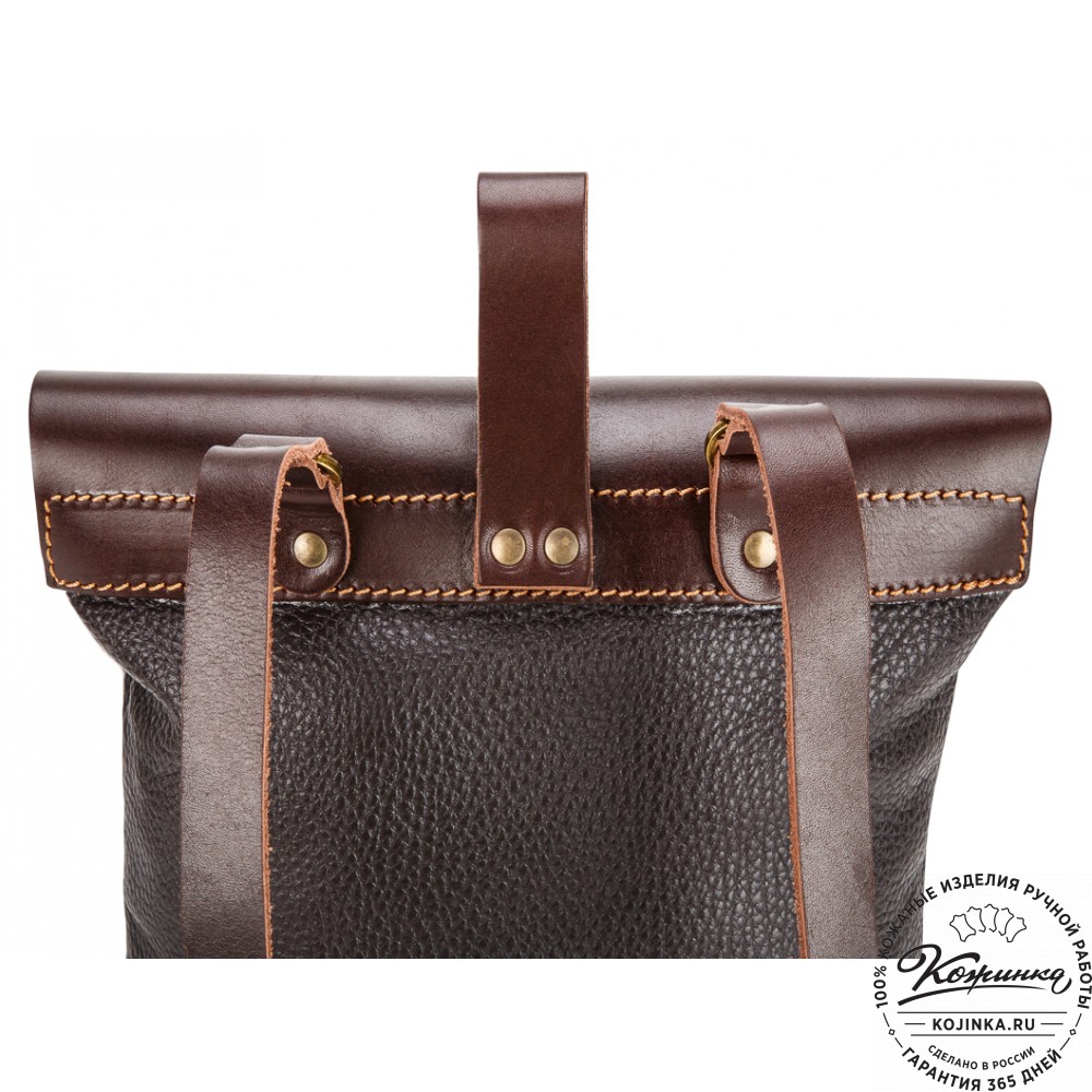 Кожаный рюкзак "Gray" (темно-коричневый)