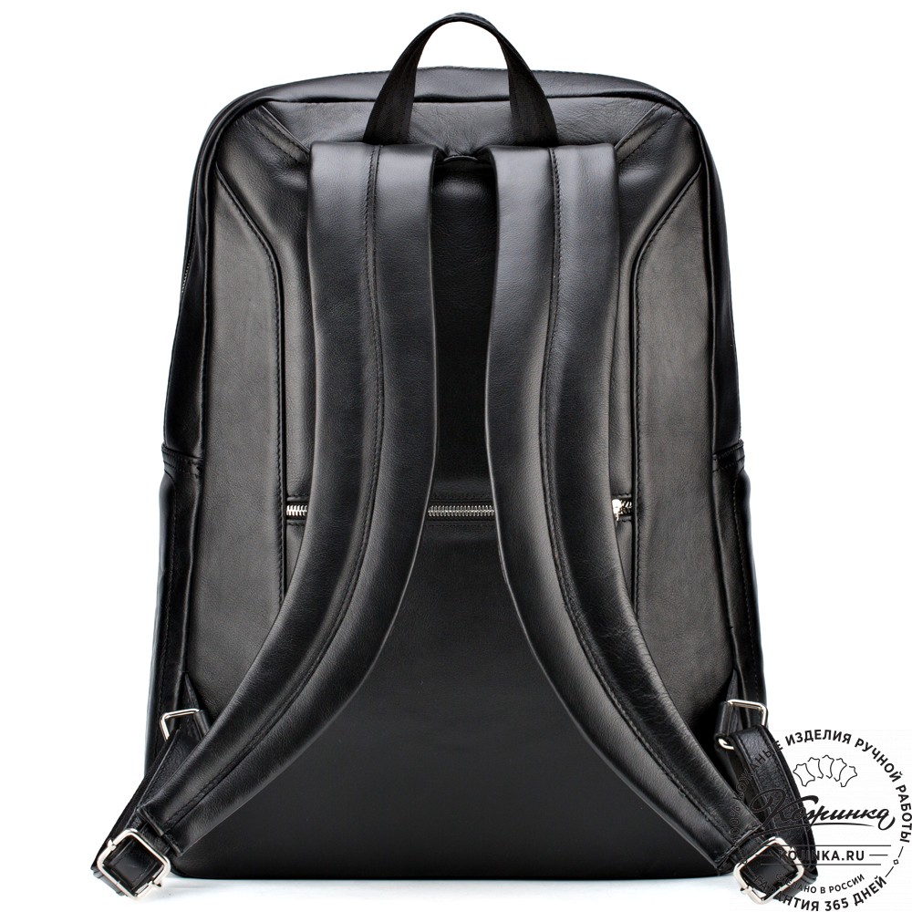 Кожаный рюкзак "Джейкоб" (чёрный)
