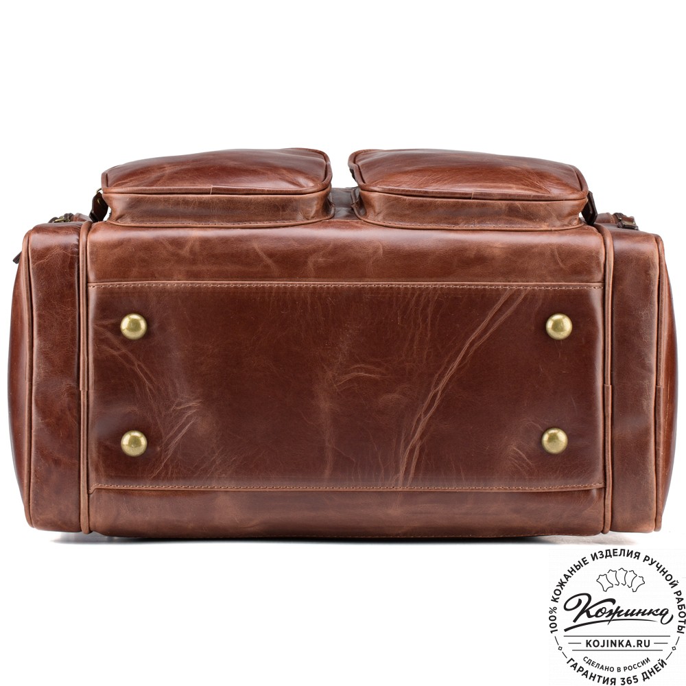 Кожаная дорожная сумка "Кимберли" (коричневый воск)