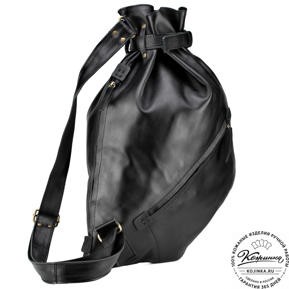 Кожаный рюкзак "Селена" (чёрный)