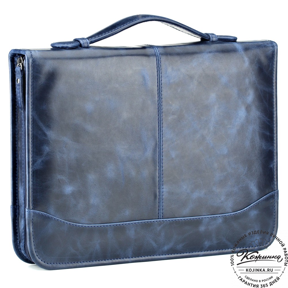 Папка для документов "Атташе" (синий антик)