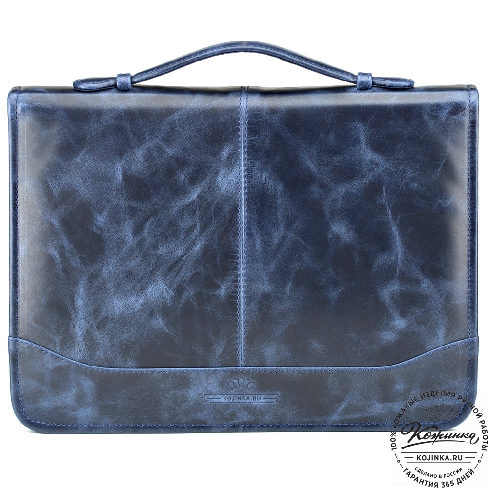 Папка для документов "Атташе" (синий антик)