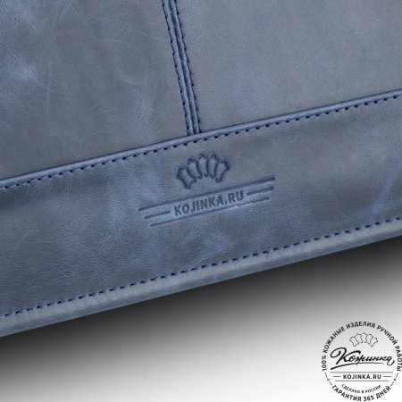 Папка для документов "Атташе" (синий антик)