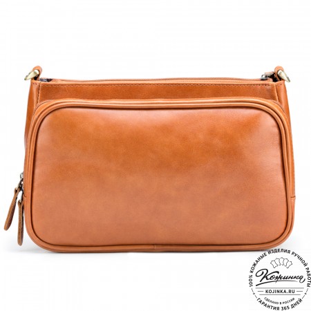 Женская кожаная сумка "Эмма" (рыжая)