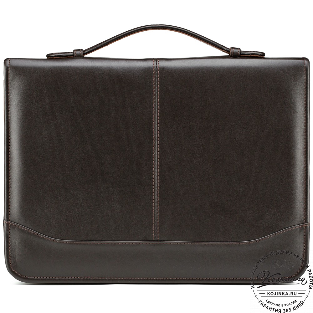 Папка для документов "Атташе" (тёмно-коричневая)