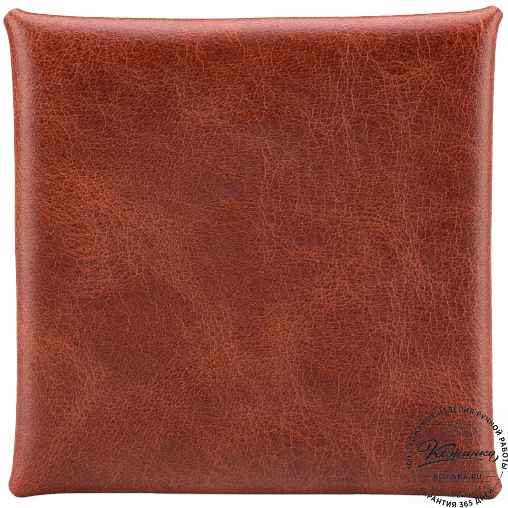 Кожаная монетница "Тоскана" (рыжая)