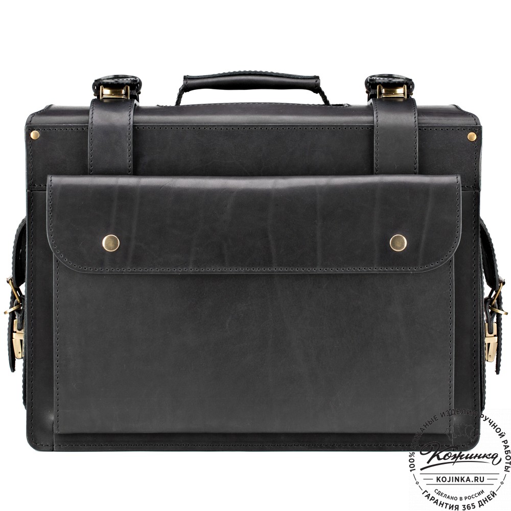 Кожаный портфель-кофр  "Универсал"  (чёрный)