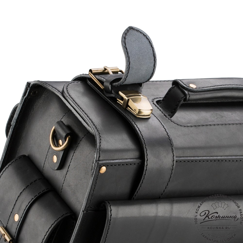 Кожаный портфель-кофр  "Универсал"  (чёрный)