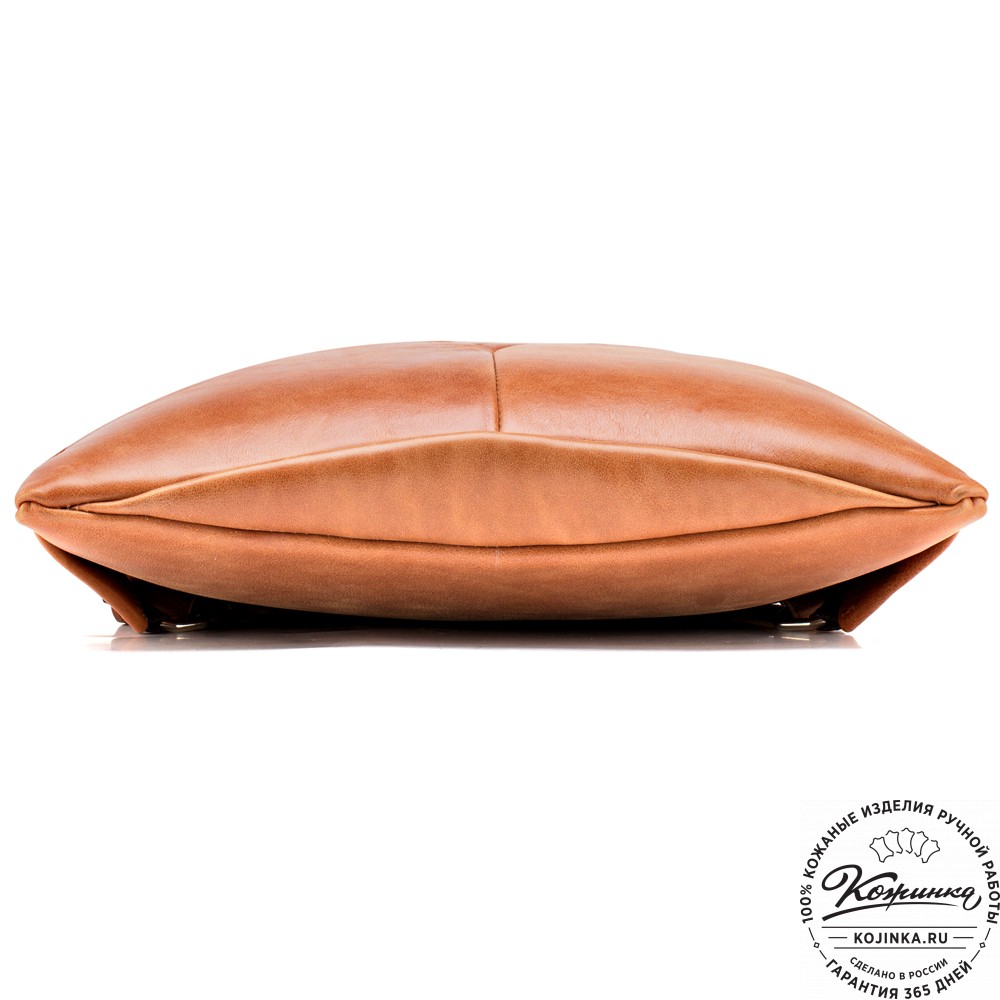 Кожаный рюкзак "Ария" (рыжий)