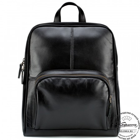 Кожаный рюкзак "Пандора" (чёрный)
