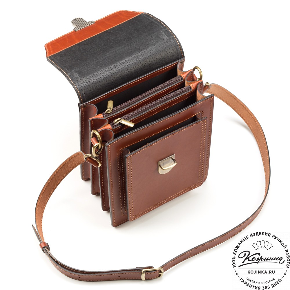 Кожаный планшет 203 (коньяк)