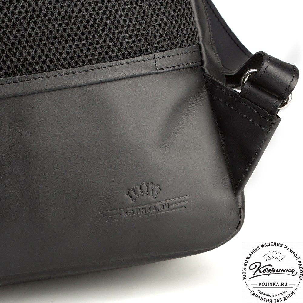 Кожаный рюкзак "Артур" (чёрный)