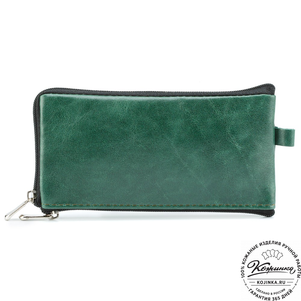 Кожаная ключница "Шанхай" (зелёная)