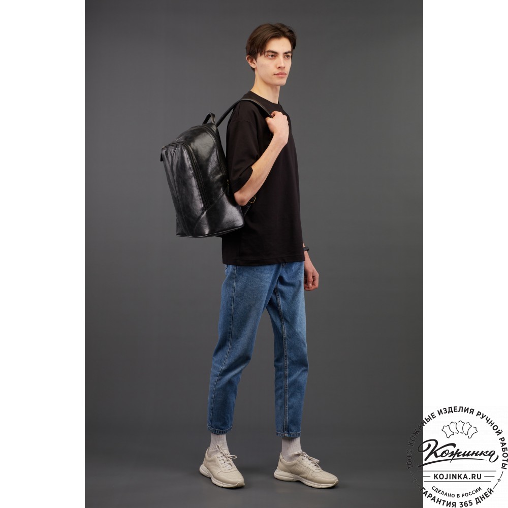 Кожаный рюкзак "Венгрия" (коричневый)