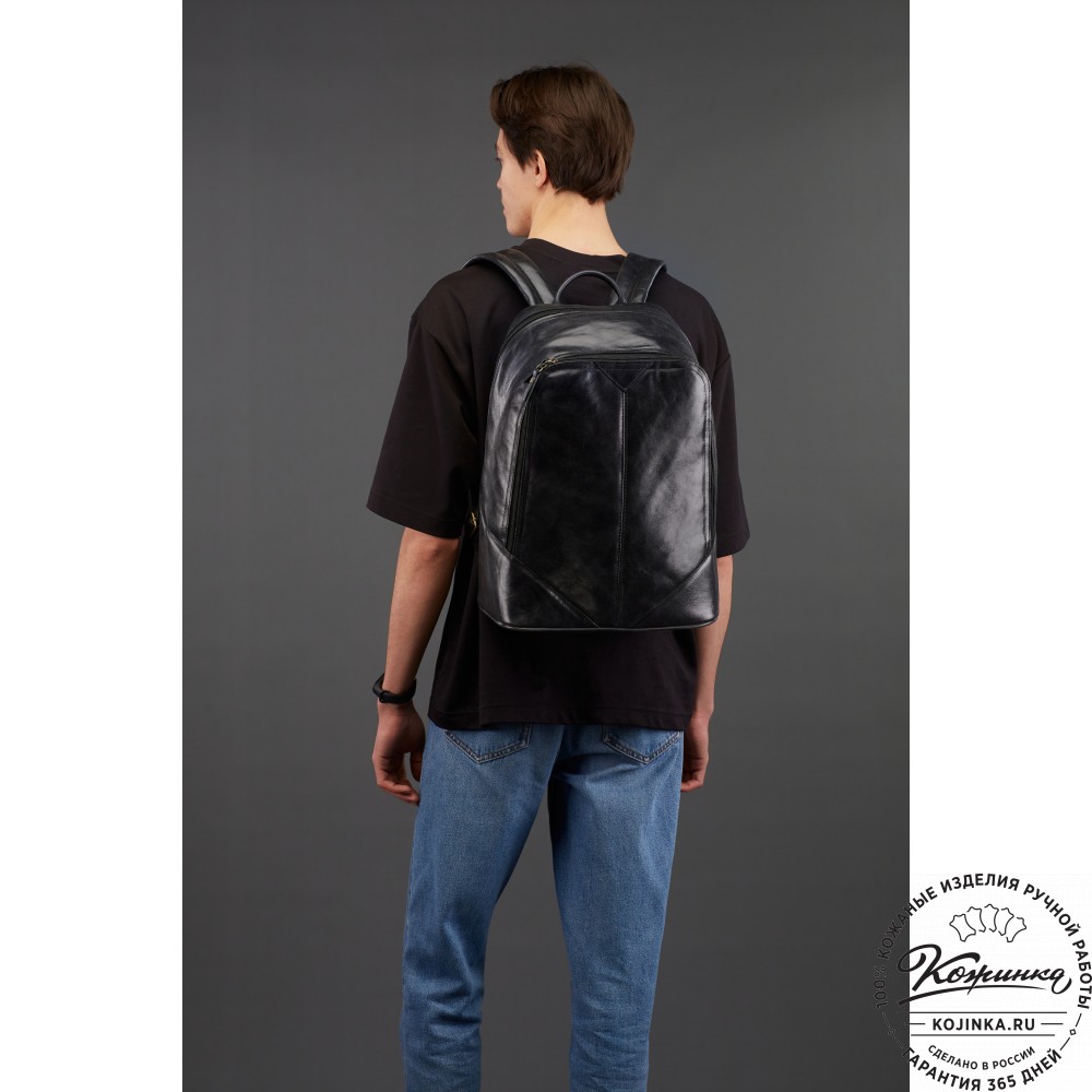 Кожаный рюкзак "Венгрия" (коричневый)