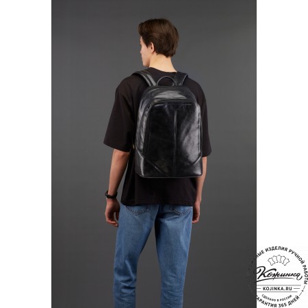 Кожаный рюкзак "Венгрия" (коричневый)