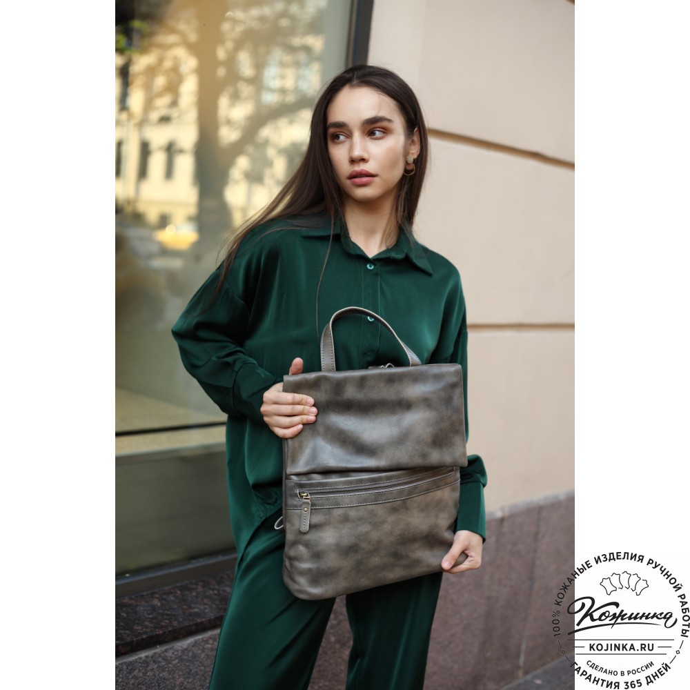 Кожаный рюкзак "Артемида" (коричневый)