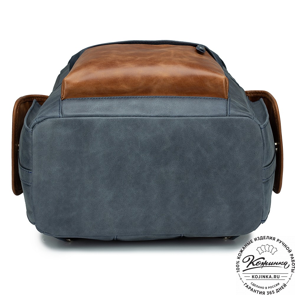 Кожаный рюкзак "Ганнибал" (синий)