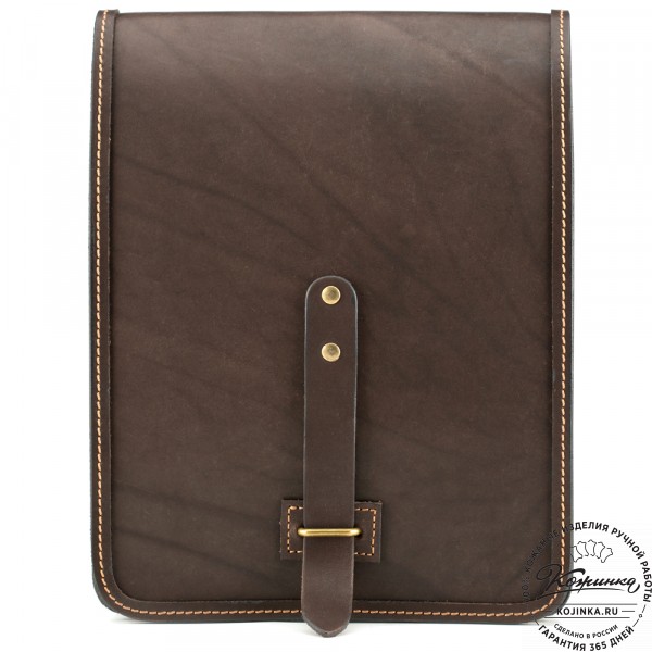 Кожаная сумка "Макар" (коричневая). фото 1