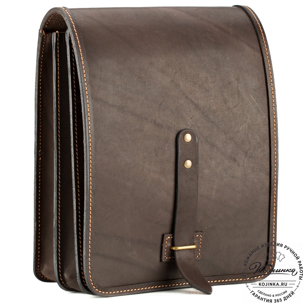 Кожаная сумка "Макар" (коричневая)