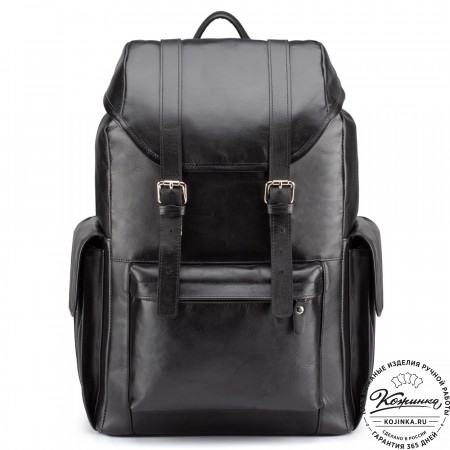 Кожаный рюкзак "Ганнибал" (чёрный)