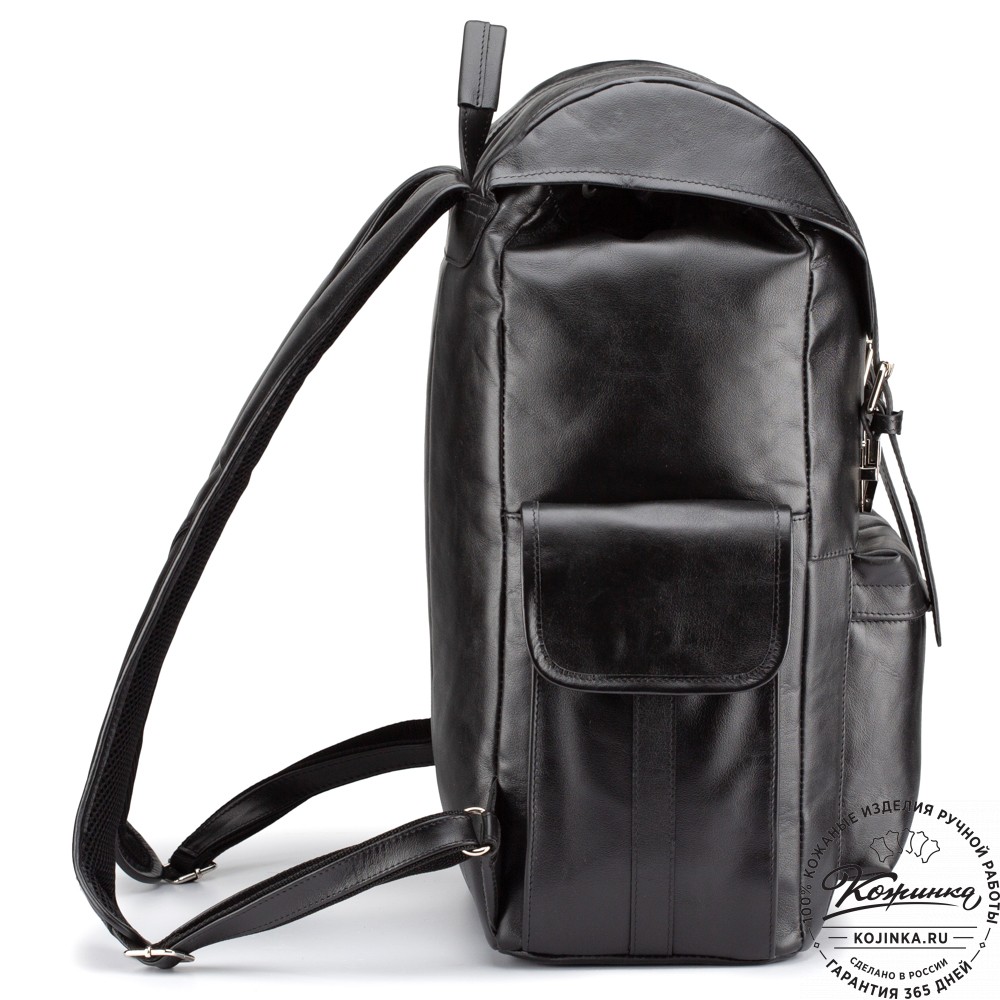 Кожаный рюкзак "Ганнибал" (чёрный)