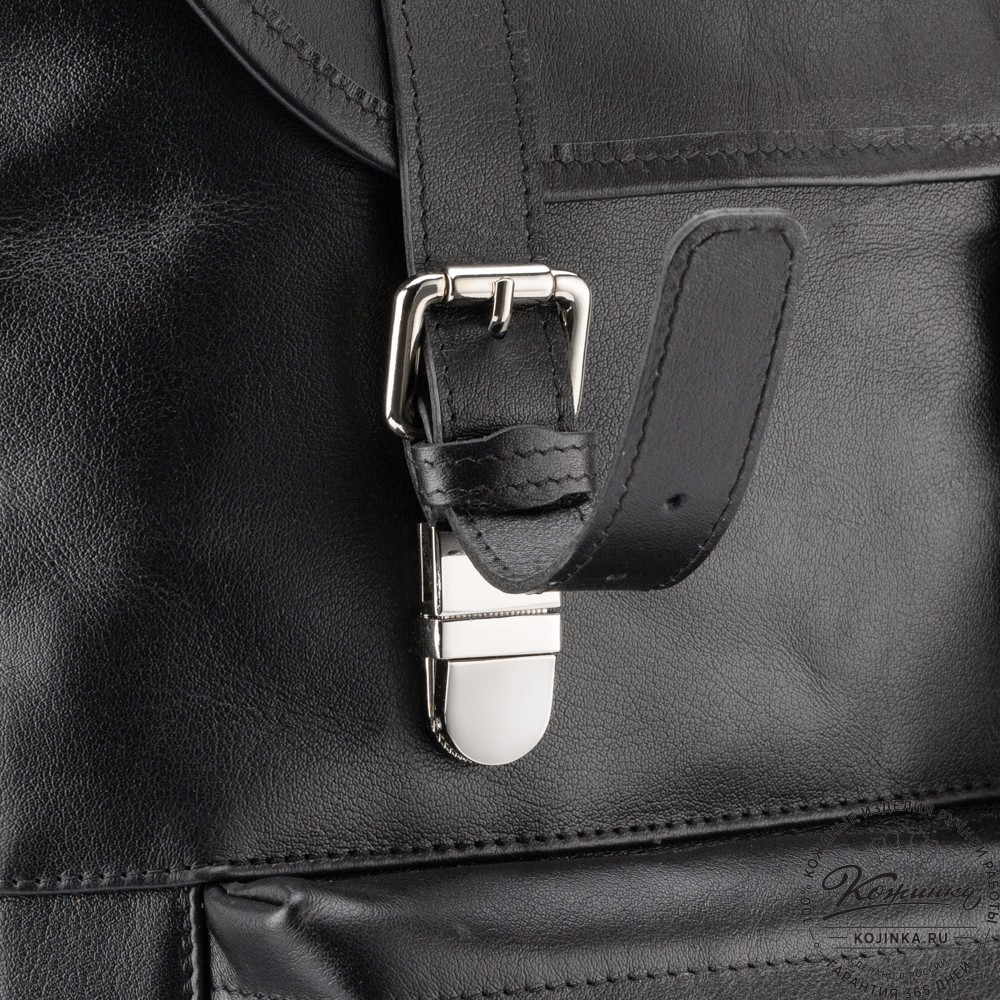Кожаный рюкзак "Ганнибал" (чёрный)