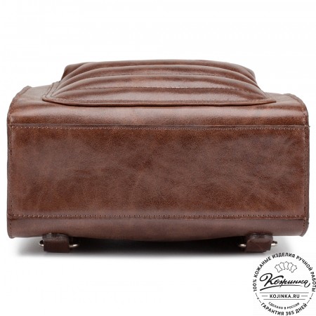 Женский кожаный рюкзак "Скарлетт" (коричневый)