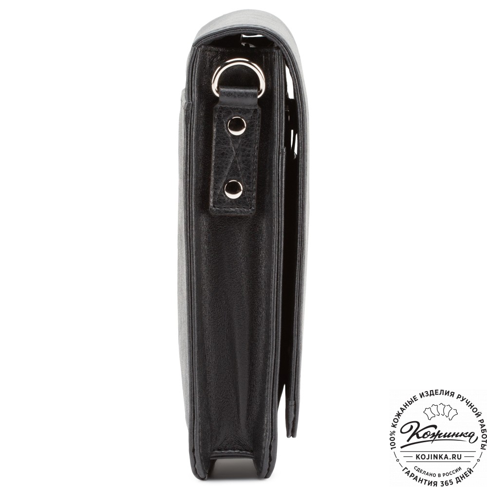 Мужская кожаная сумка "Таллин" (черная)