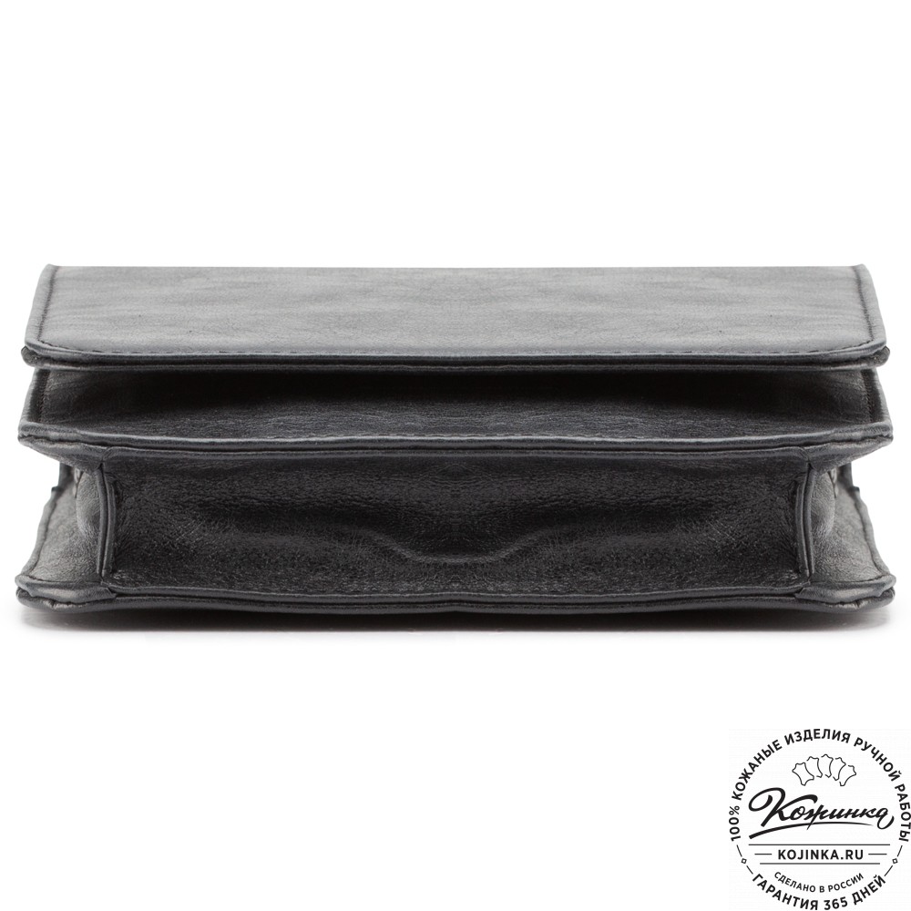 Мужская кожаная сумка "Таллин" (черная)