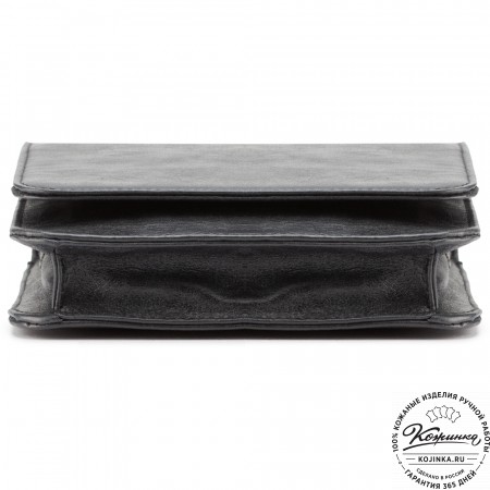 Мужская кожаная сумка "Таллин" (черная)