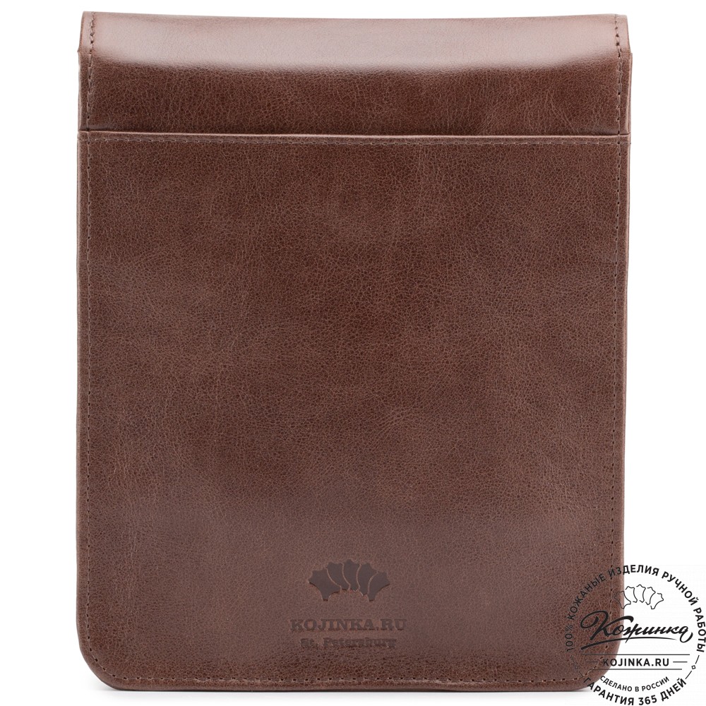 Мужская кожаная сумка "Таллин" (коричневая)