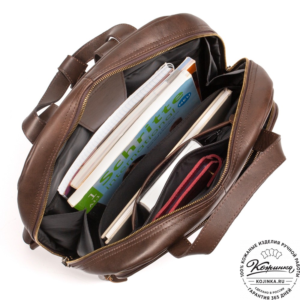 Кожаный рюкзак "Артур" (коричневый)