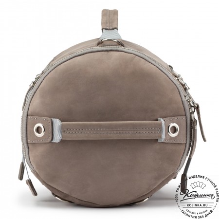 Кожаная сумка-трансформер "Скаут" (cерый крейзи)